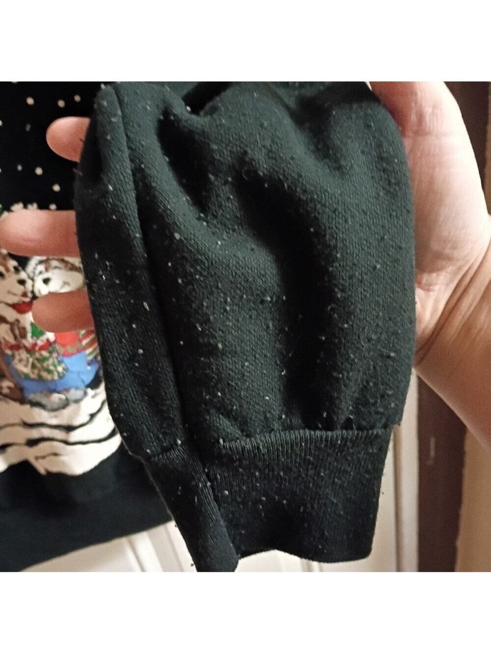 2/$10 Vintage Bear & Friends Holiday Christmas Faux Layered Crewneck Sweater - Picture 7 of 9